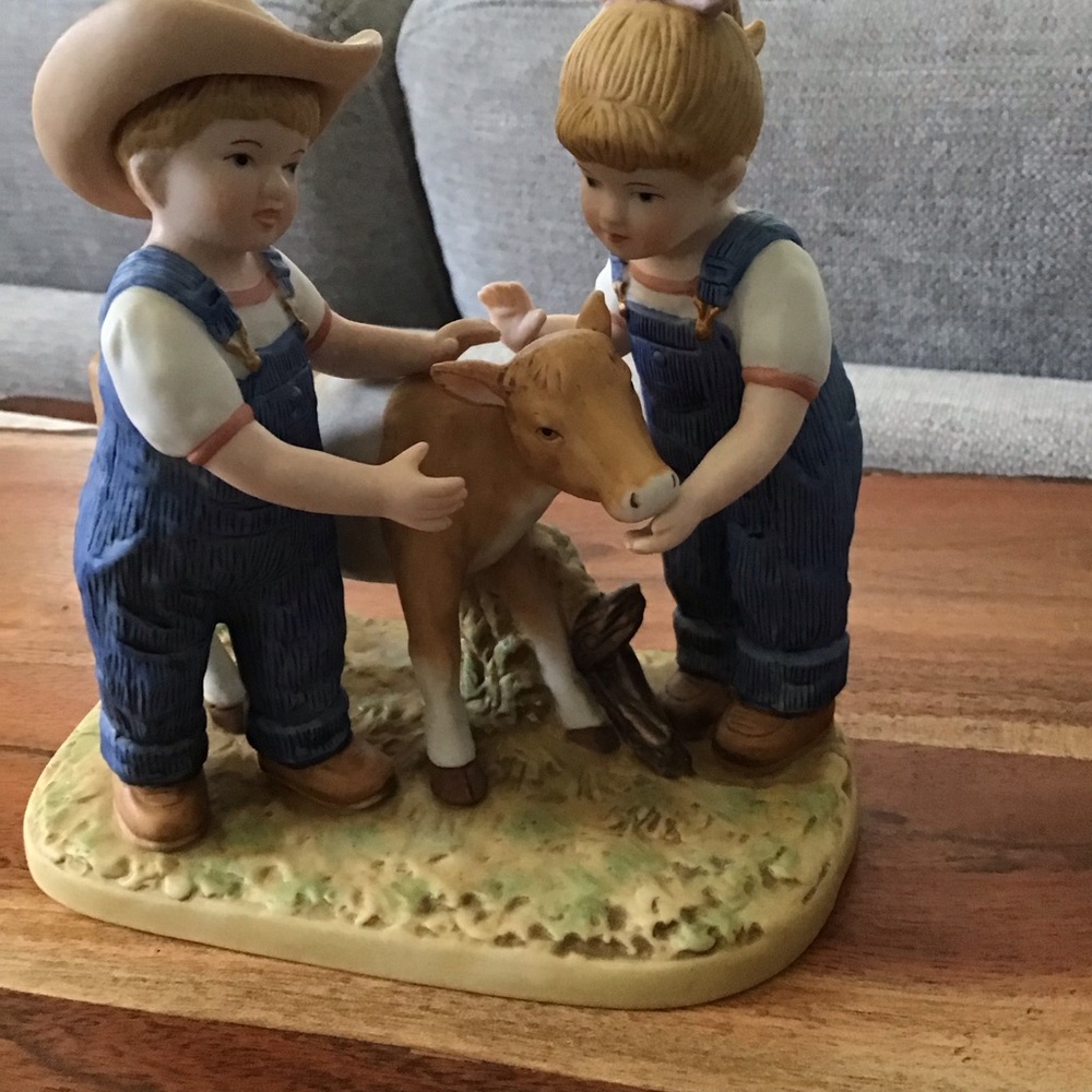 Denim Days / Barnyard  Baby Home Interiors Figurine . 1998 - Picture 2 of 8